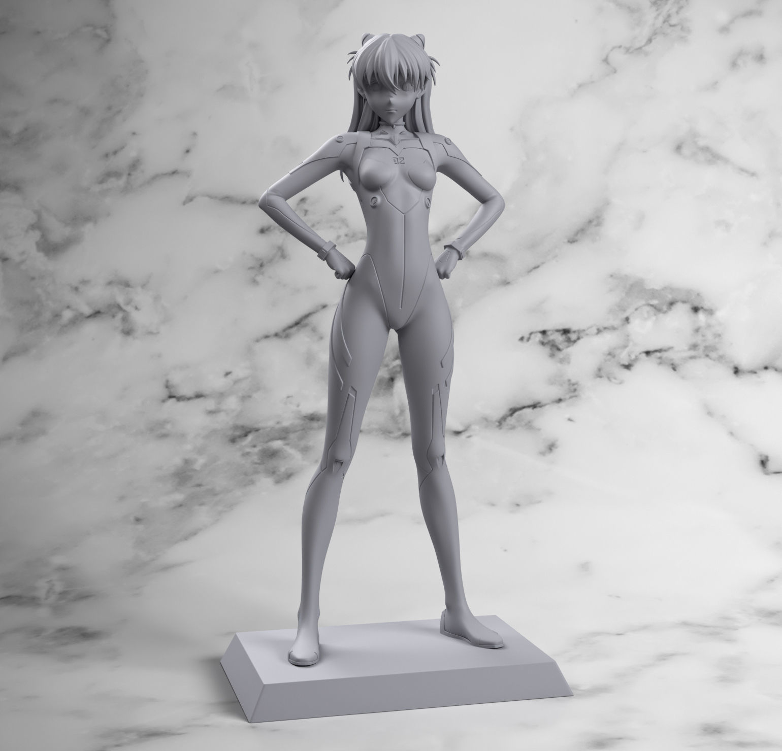 Asuka from Evangelion 3D print model_5