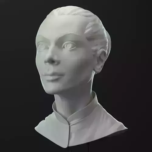Female head 3D model