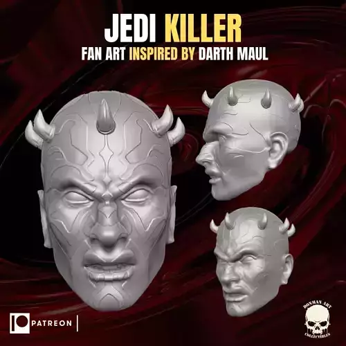 Jedi Killer Head for action figures