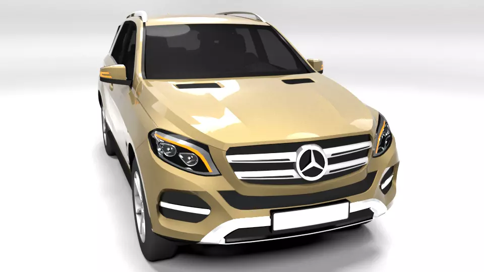MERCEDES GLE 2016 LOWPOLY Low-poly 3D model