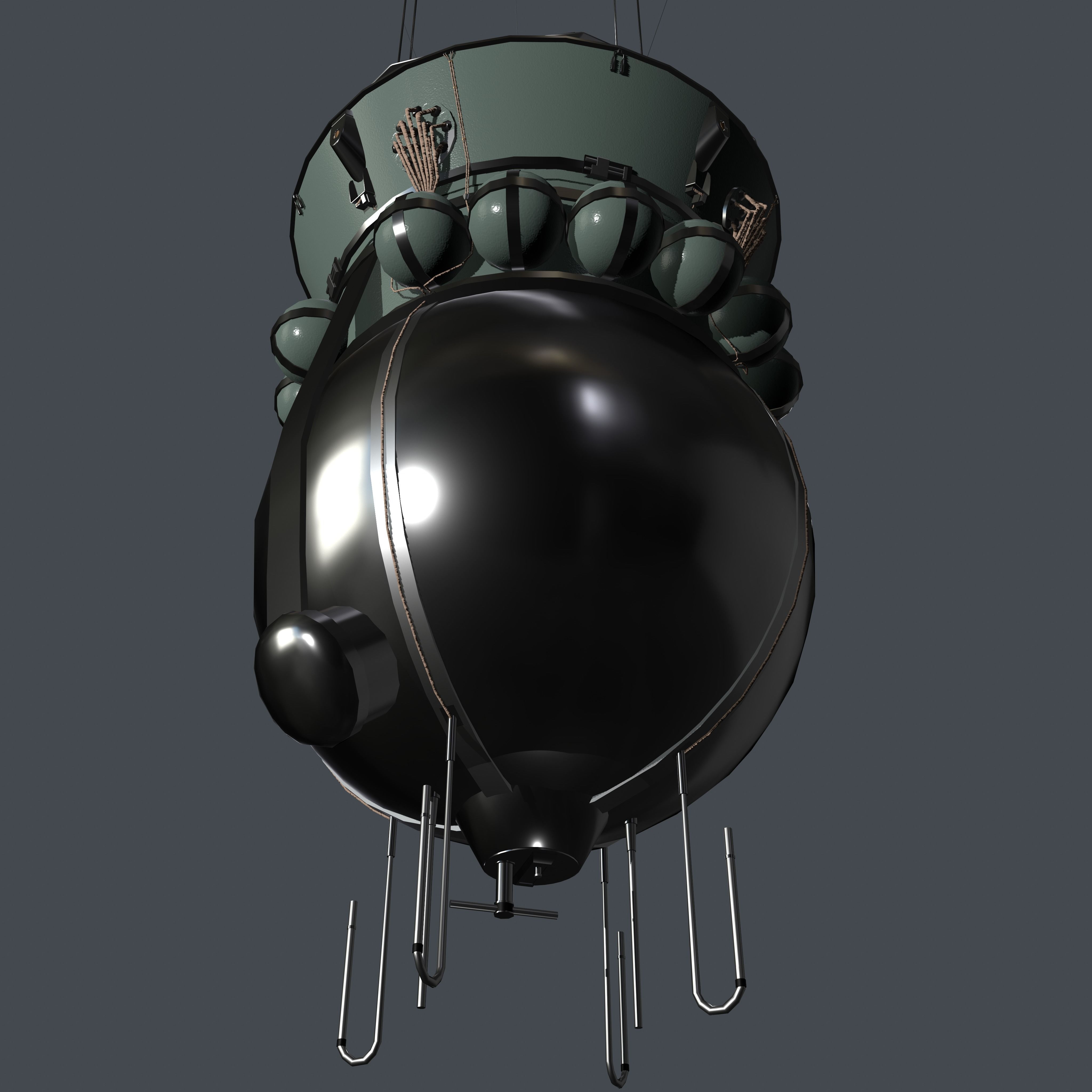 Vostok 1 Low-poly 3D model_17