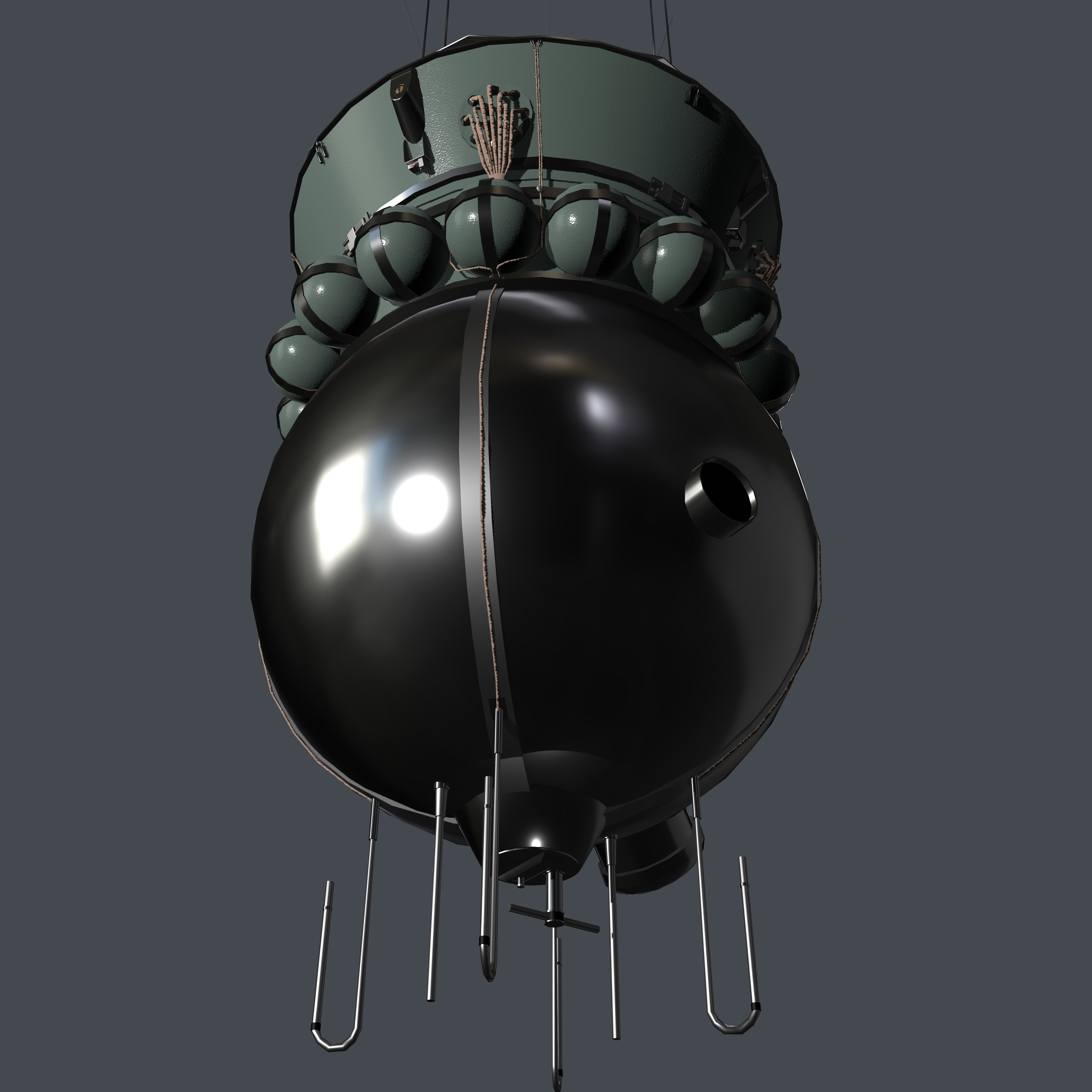 Vostok 1 Low-poly 3D model_19