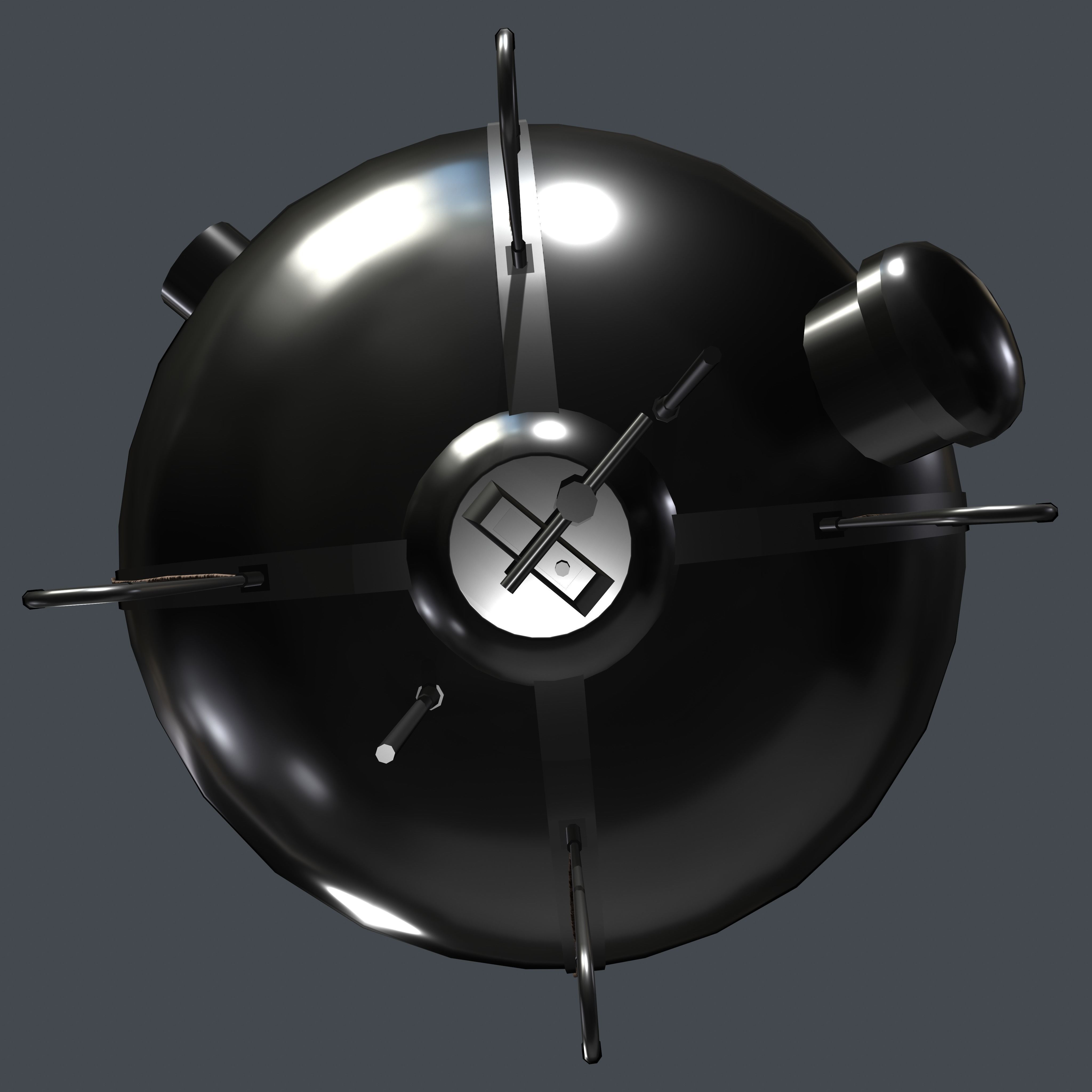Vostok 1 Low-poly 3D model_15