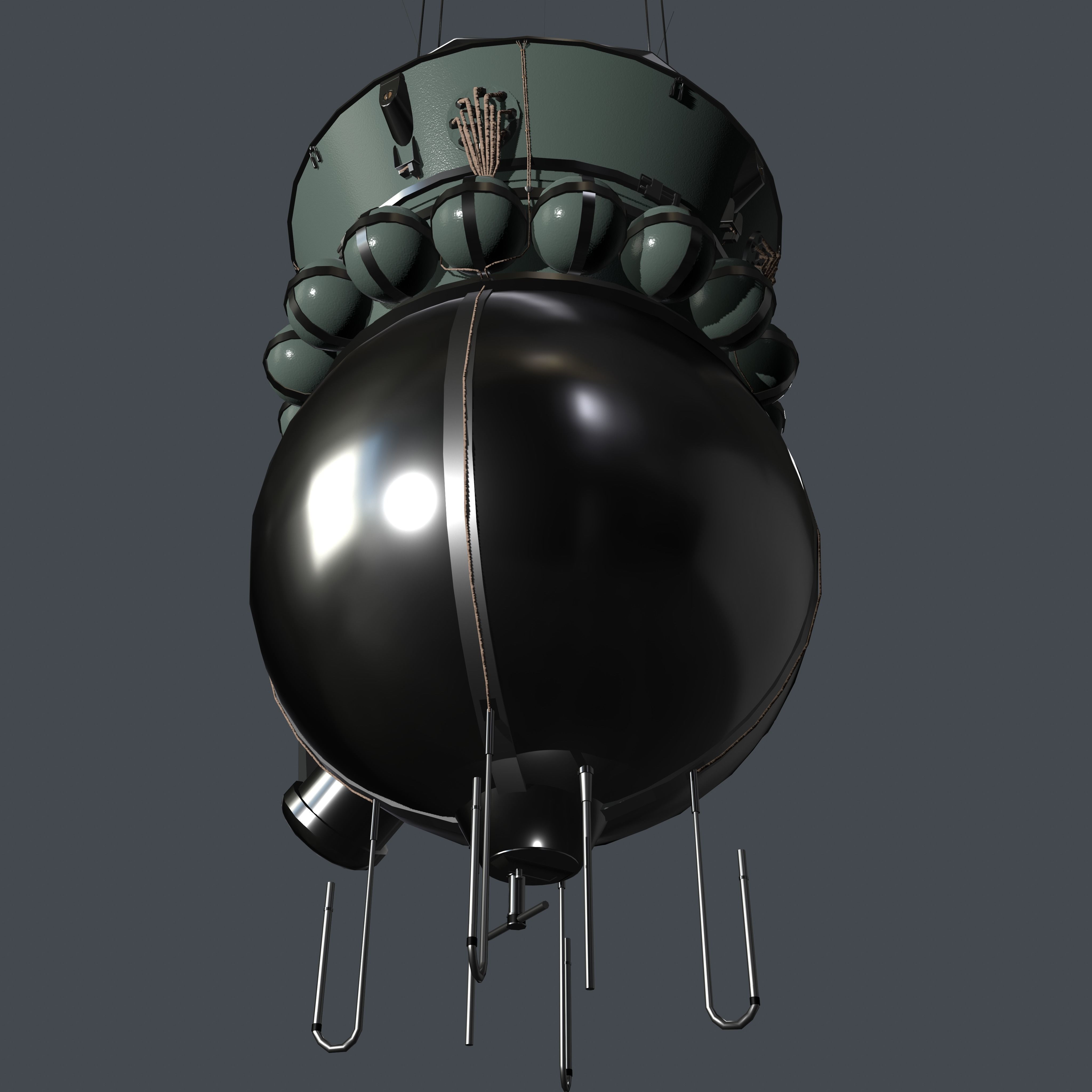 Vostok 1 Low-poly 3D model_18