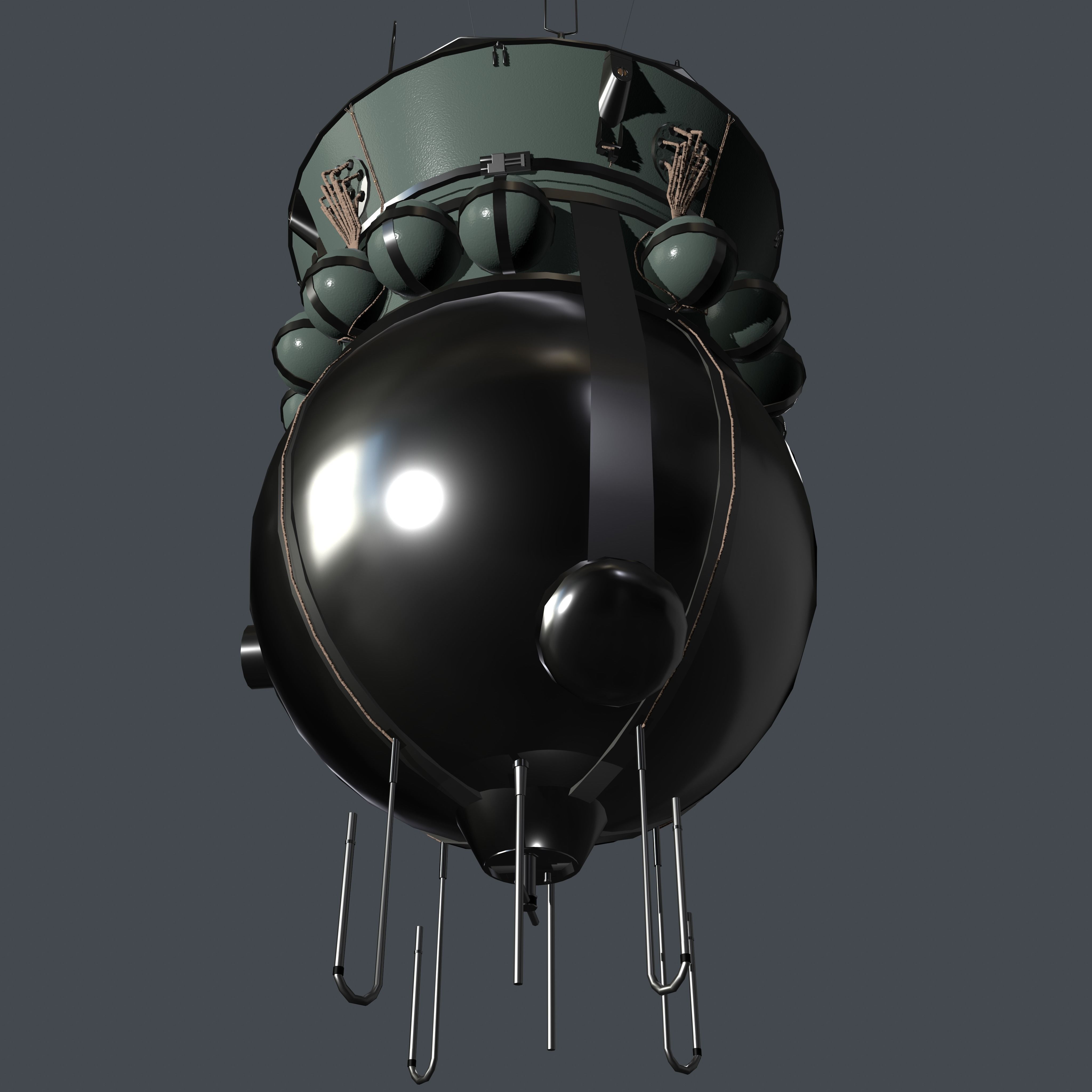 Vostok 1 Low-poly 3D model_16