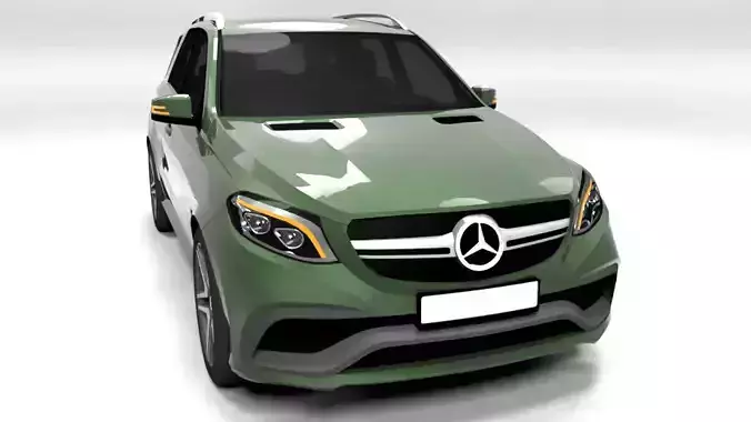 MERCEDES GLE AMG 63 2016 LOWPOLY Low-poly 3D model