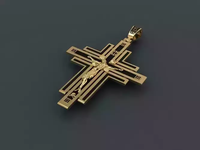 cross gold pendant