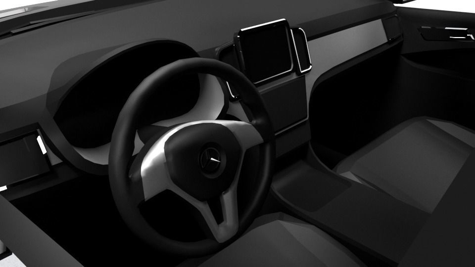 MERCEDES GLE AMG 63 COUPE 2016 LOWPOLY Low-poly 3D model_8