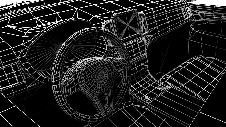 MERCEDES GLE AMG 63 COUPE 2016 LOWPOLY Low-poly 3D model_9