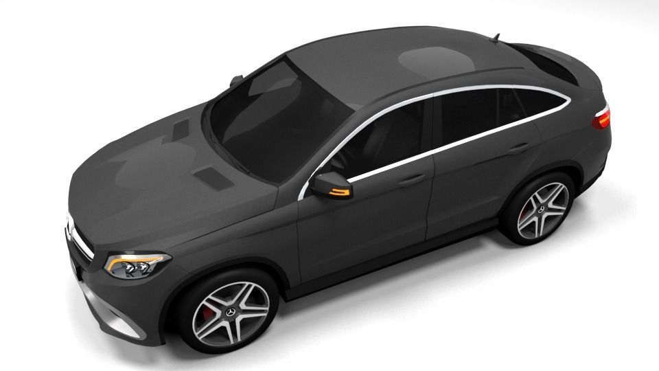 MERCEDES GLE AMG 63 COUPE 2016 LOWPOLY Low-poly 3D model_4