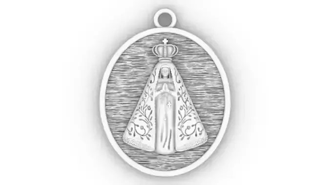 PINGENTE NOSSA SENHORA APARECIDA - MEDAL SAINT LADY MARY