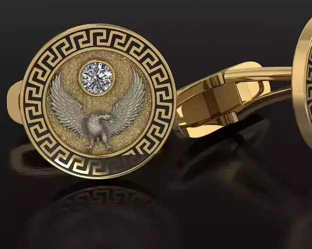gold  Cufflinks