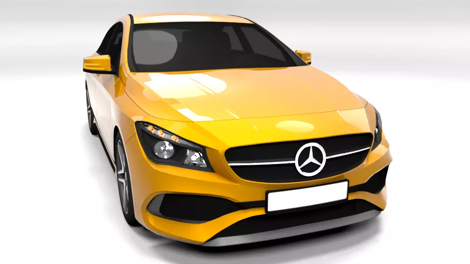 MERCEDES CLA AMG LOWPOLY Low-poly 3D model