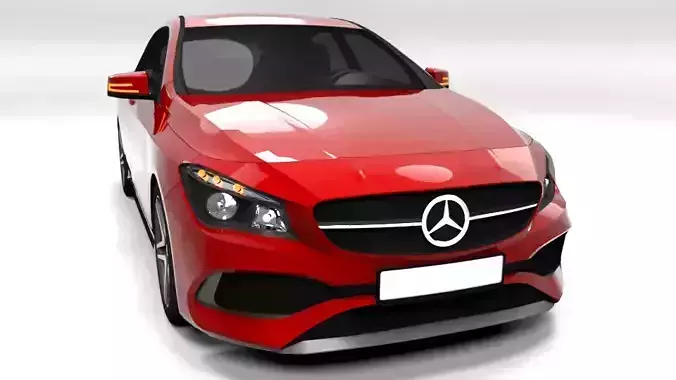 MERCEDES CLA SHOOTINGBRAKE AMG LOWPOLY Low-poly 3D model