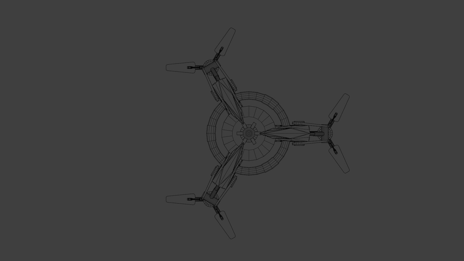 Space Mining Probe Low-poly 3D model_11