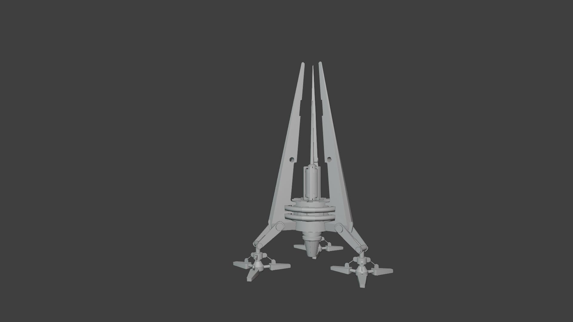 Space Mining Probe Low-poly 3D model_13