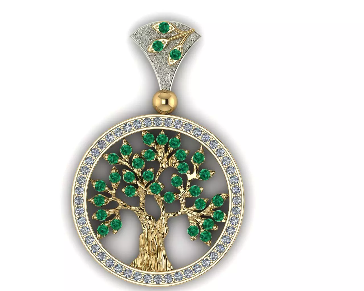 tree pendant 3D print model
