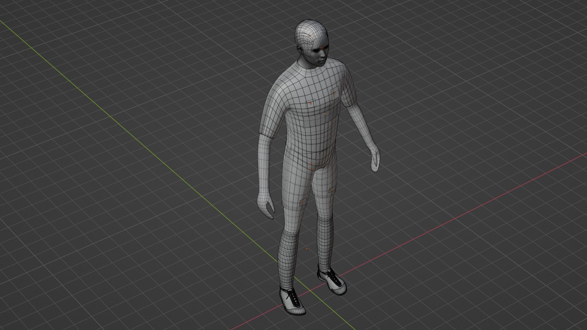 Soccer Player - Manchester City Low-poly 3D model_8