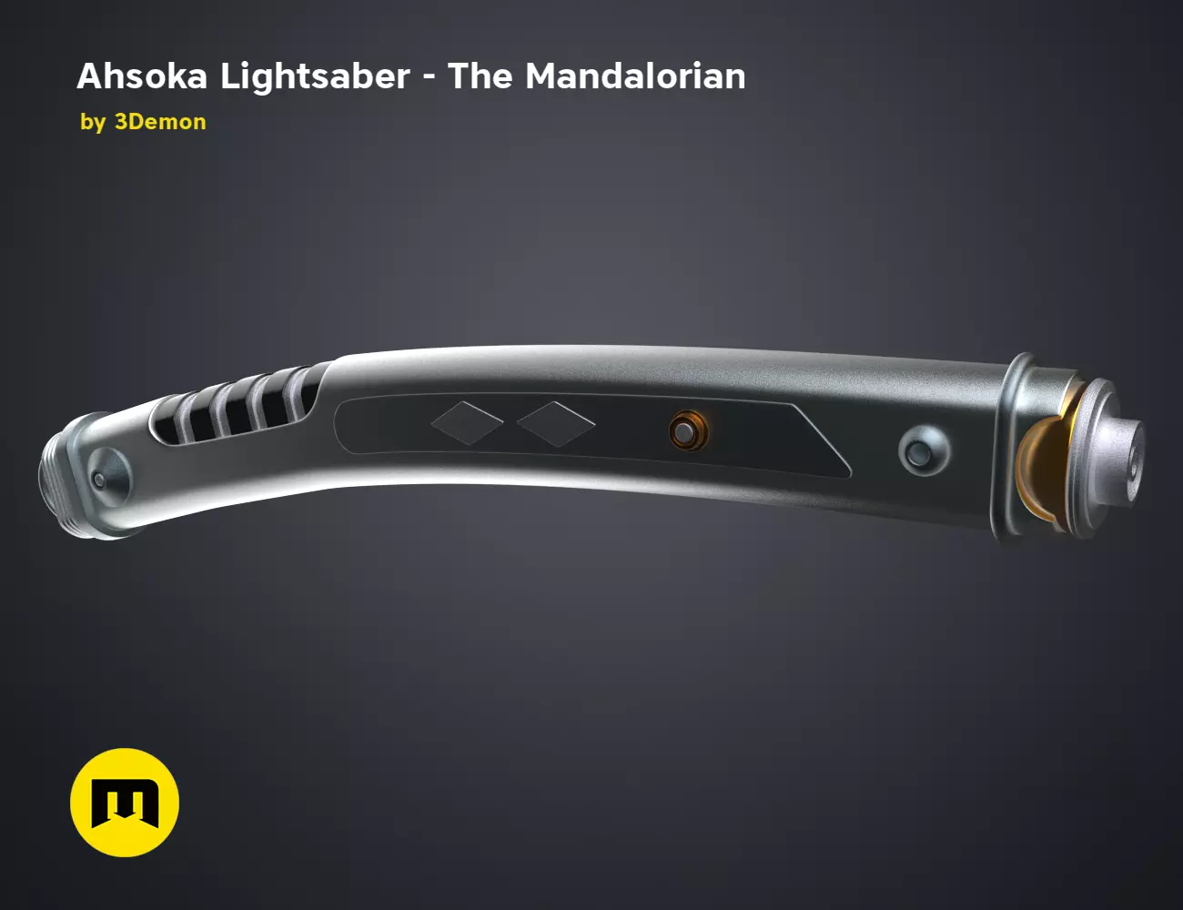 Ahsoka Long Lightsaber - The Mandalorian 3D print model