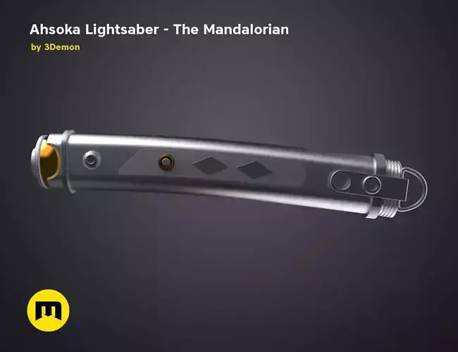 Ahsoka Short Lightsaber - The Mandalorian 3D print model