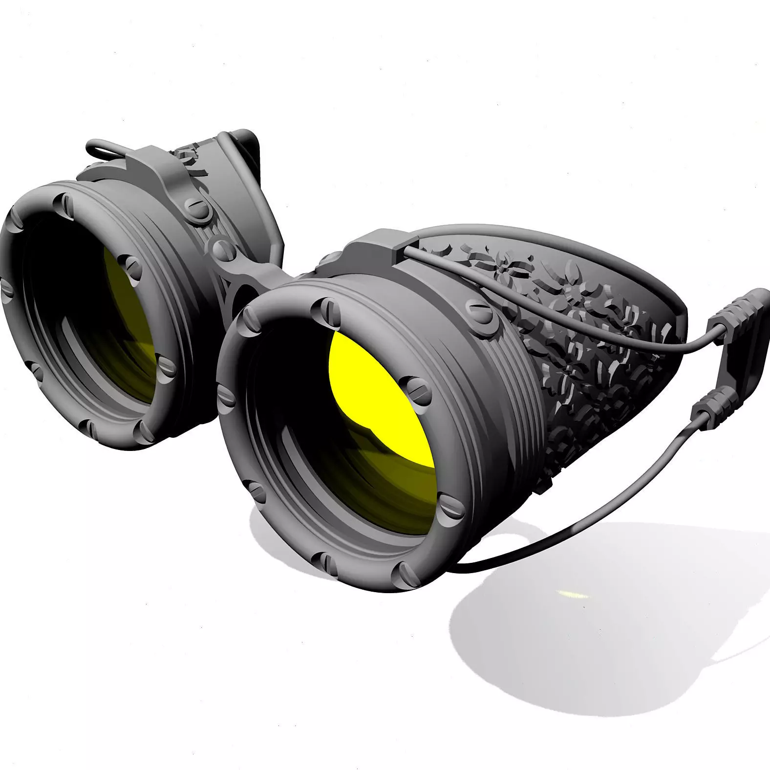 Steampunk Cosplay Goggles 3D print model_0