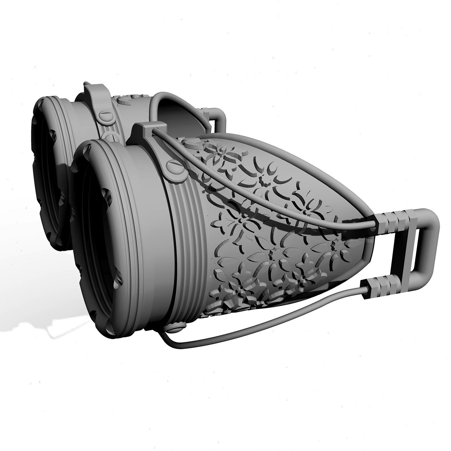 Steampunk Cosplay Goggles 3D print model_5