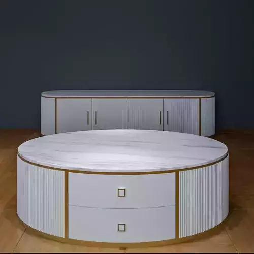 Tvstand3 round coffee table