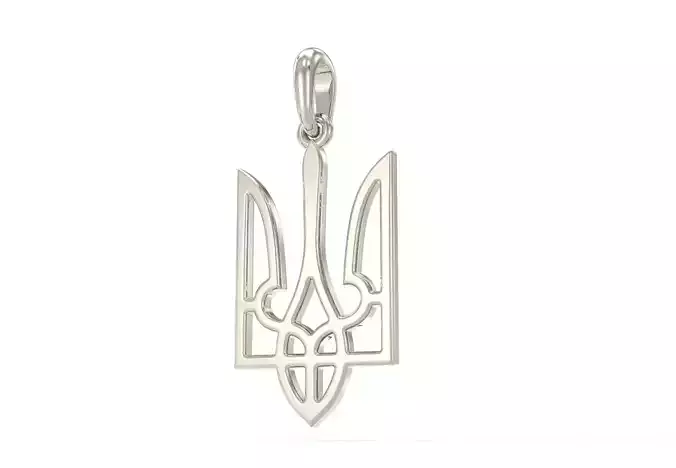 Ukraine coat of arms 3 pendant