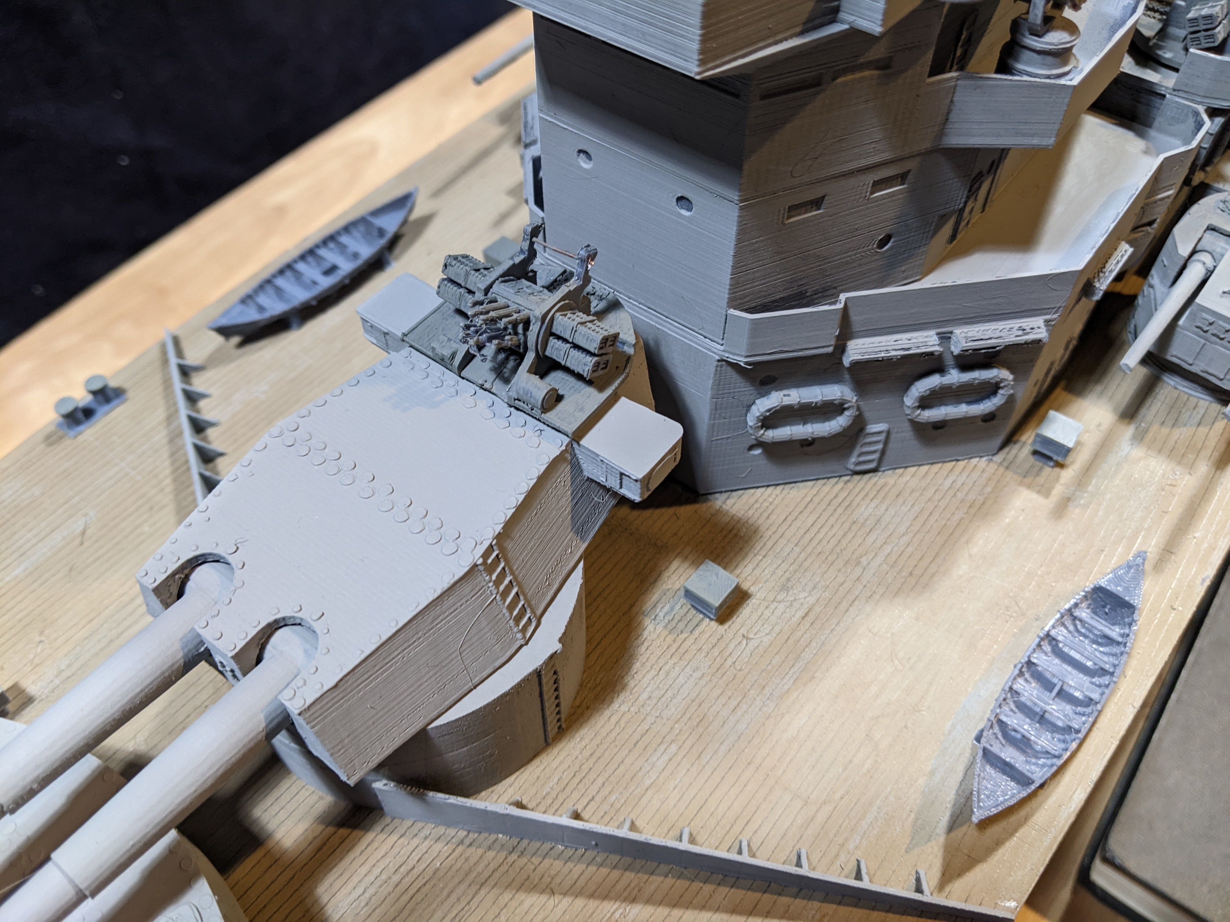 1 144 King George V Class Battleship 3D print model_5