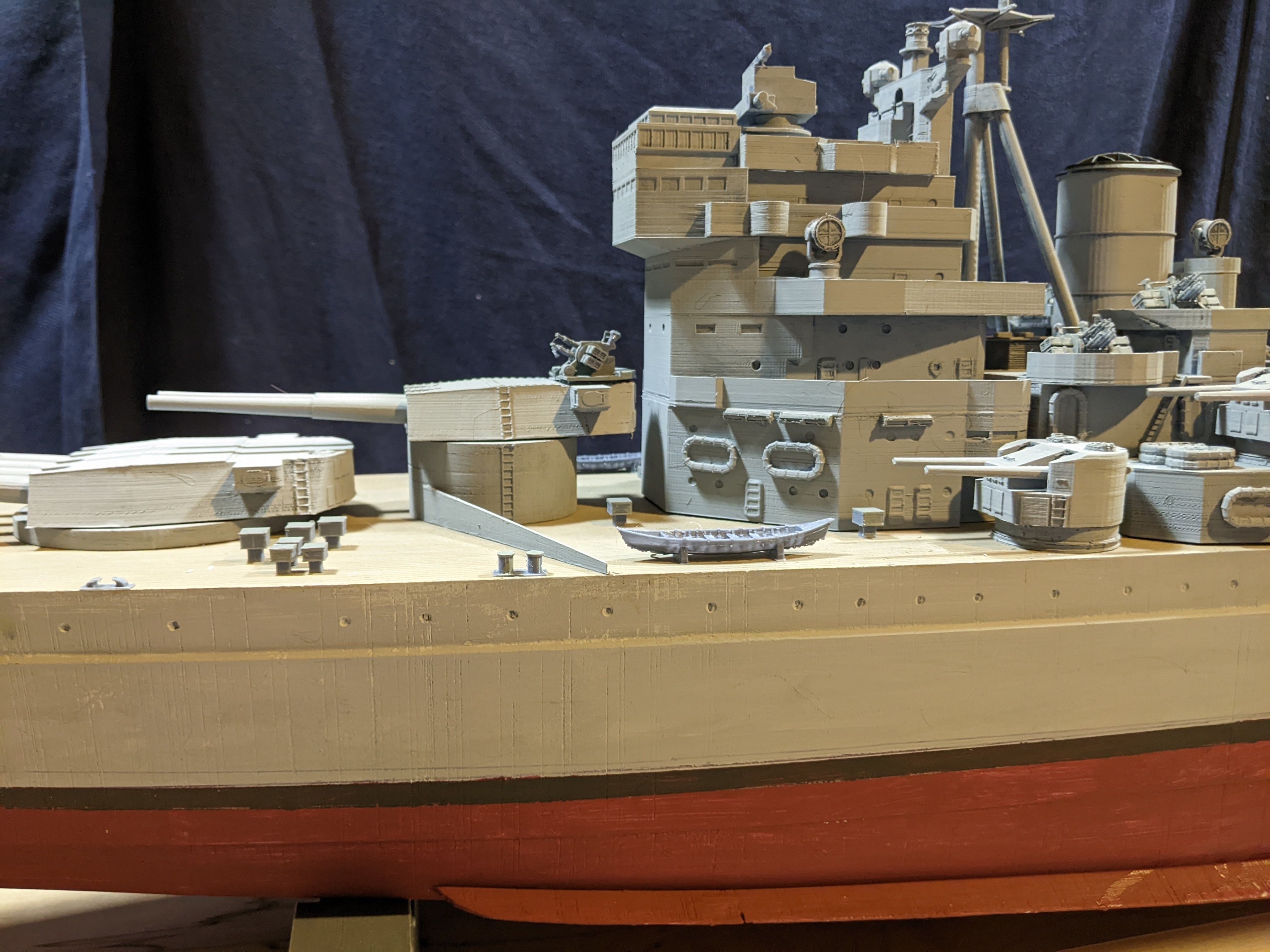 1 144 King George V Class Battleship 3D print model_9