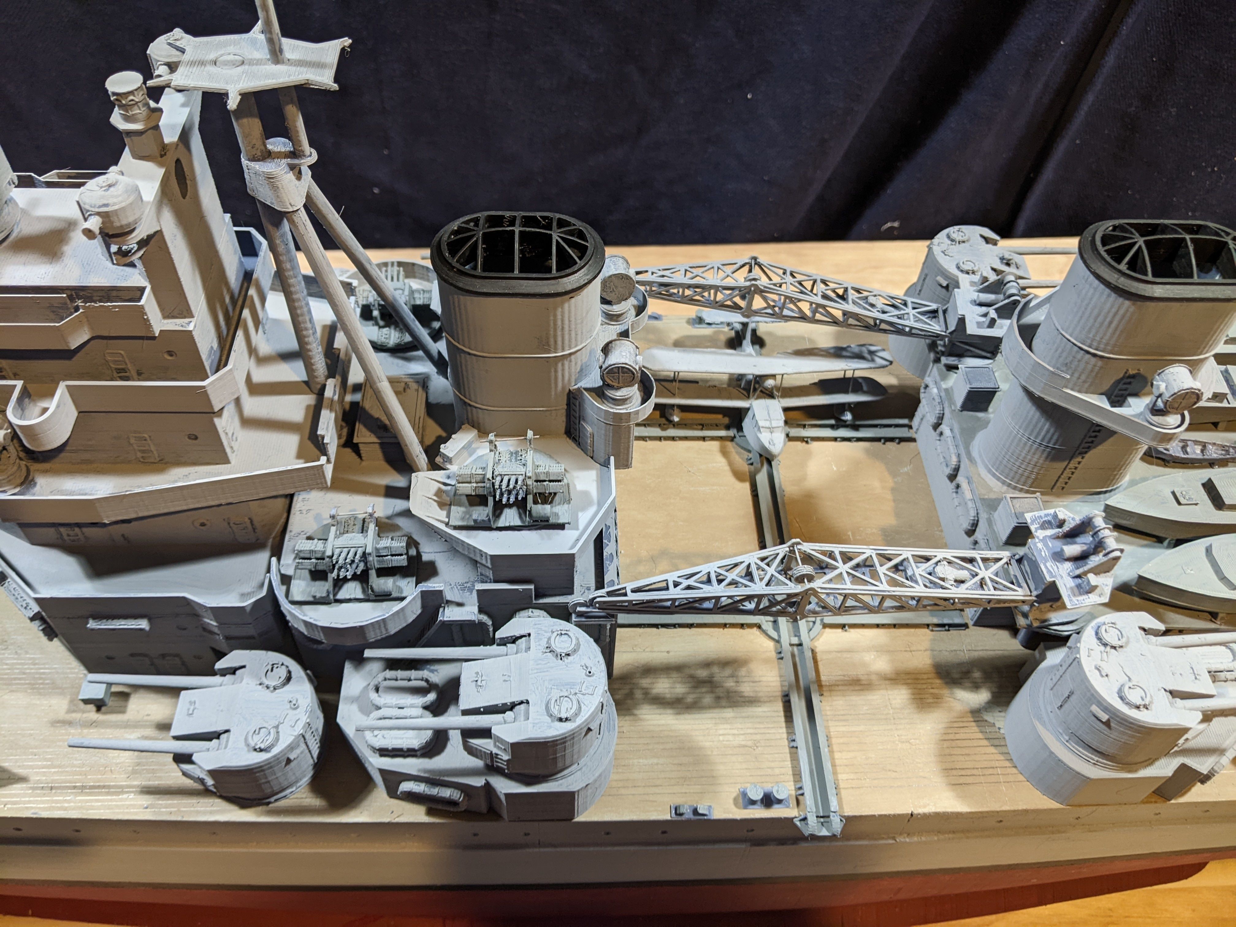 1 144 King George V Class Battleship 3D print model_4