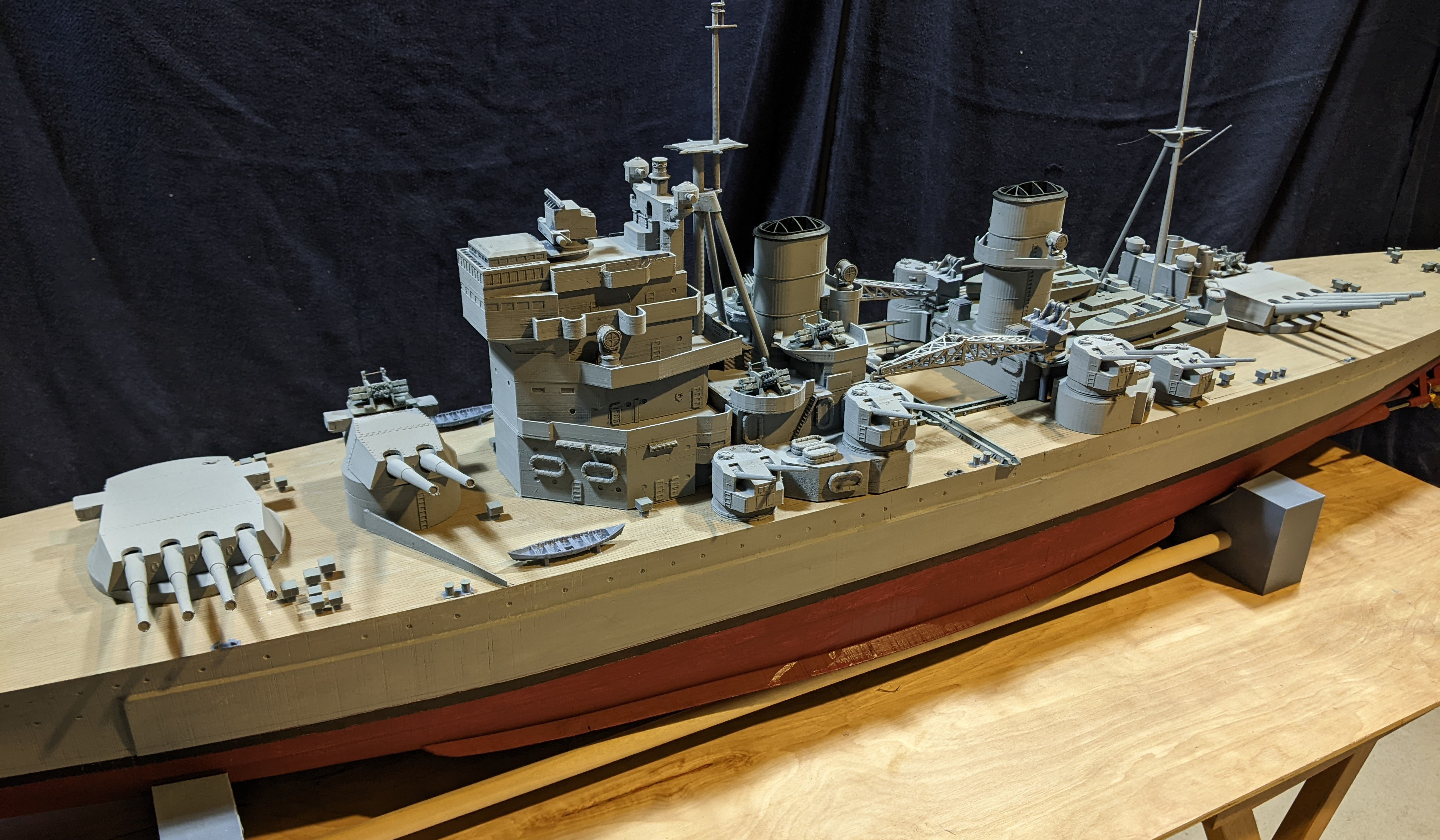 1 144 King George V Class Battleship 3D print model_10