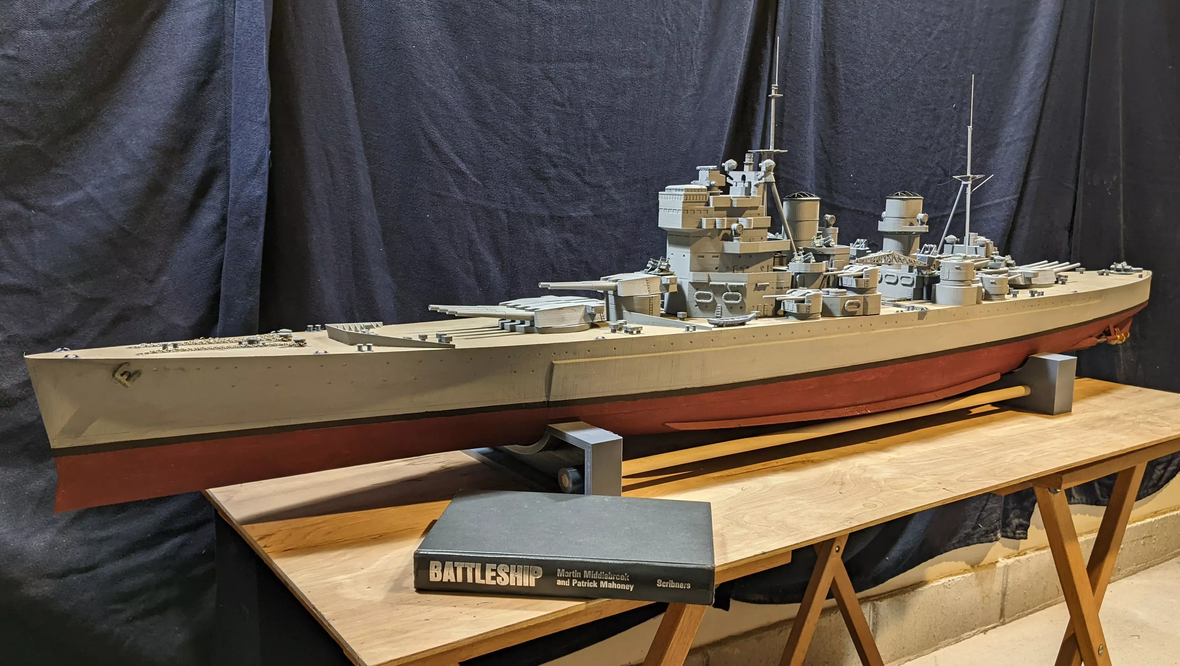 1 144 King George V Class Battleship 3D print model_0