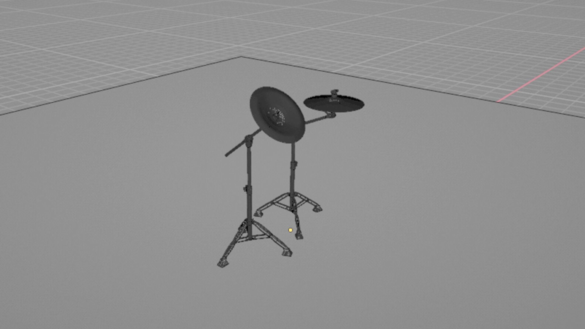 Symbal crash and china 3D model_5