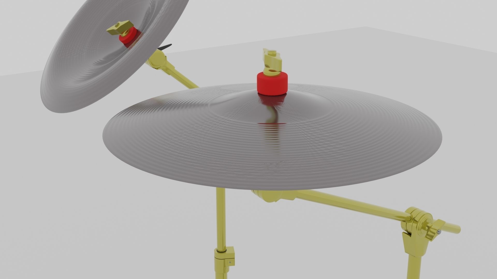 Symbal crash and china 3D model_2