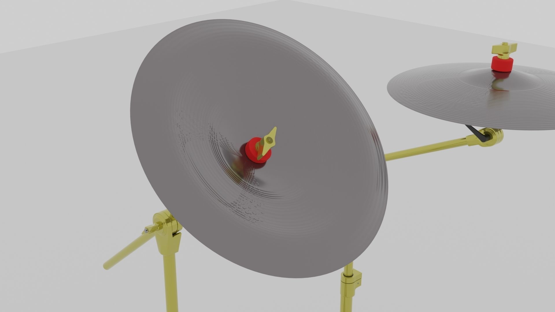 Symbal crash and china 3D model_1