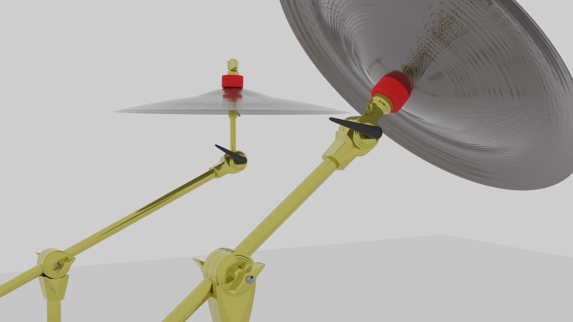 Symbal crash and china 3D model_4