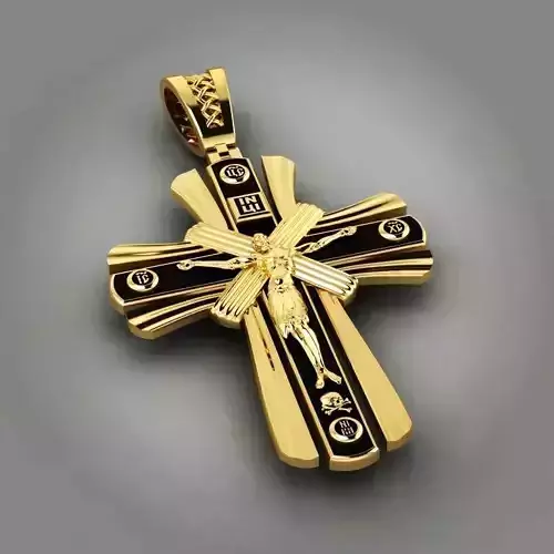 cross gold and pendant