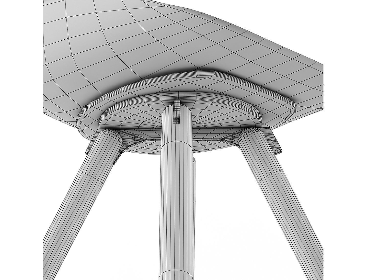 Harmony Chair designed Rodrigo Torres Low-poly Low-poly 3D model_10