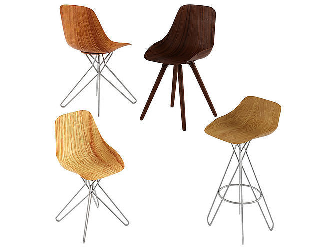 Harmony Chair designed Rodrigo Torres Low-poly 3D model