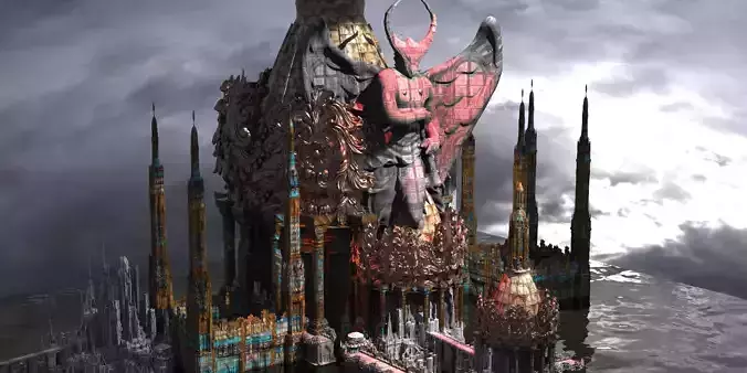 Temple of Dark Kali Towers Kit bash Extended 