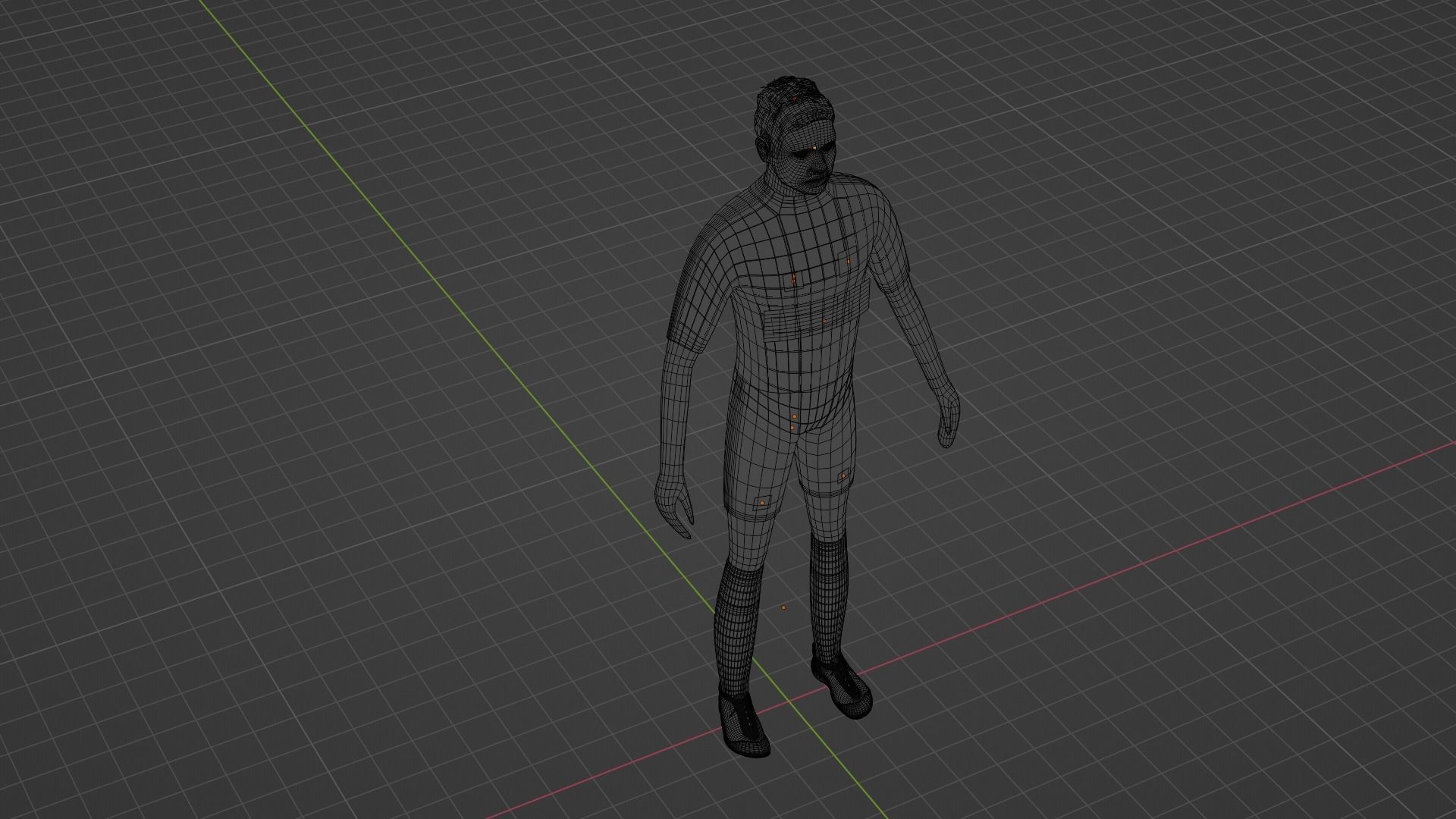 Soccer Player - Psg Low-poly 3D model_9