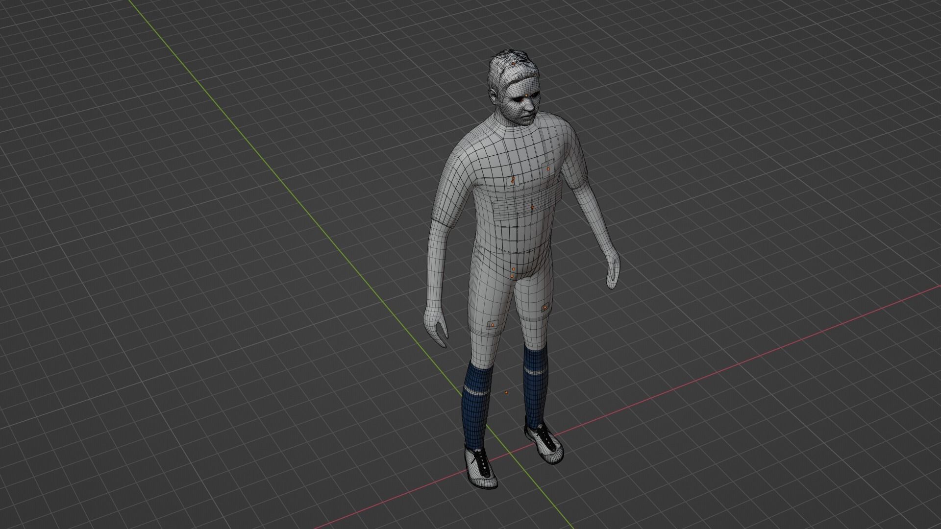 Soccer Player - Psg Low-poly 3D model_8