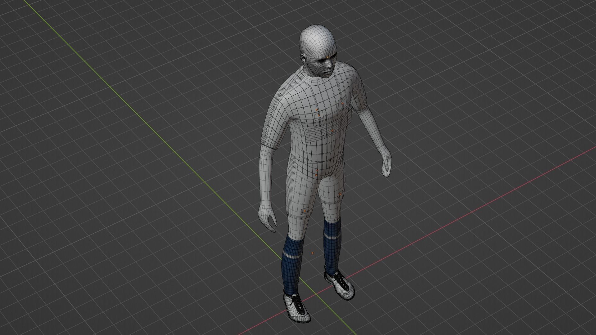 Soccer Player - Psg Low-poly 3D model_7