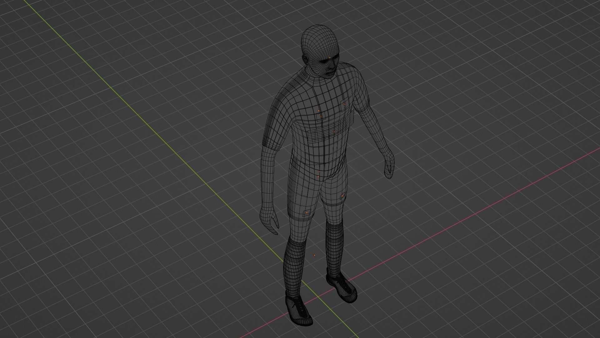 Soccer Player - Psg Low-poly 3D model_9