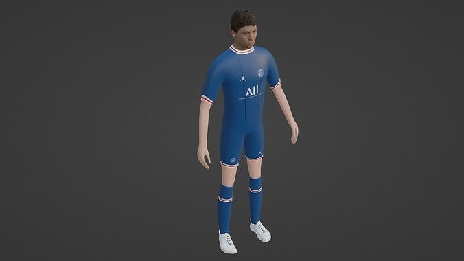 Soccer Player - Psg Low-poly 3D model
