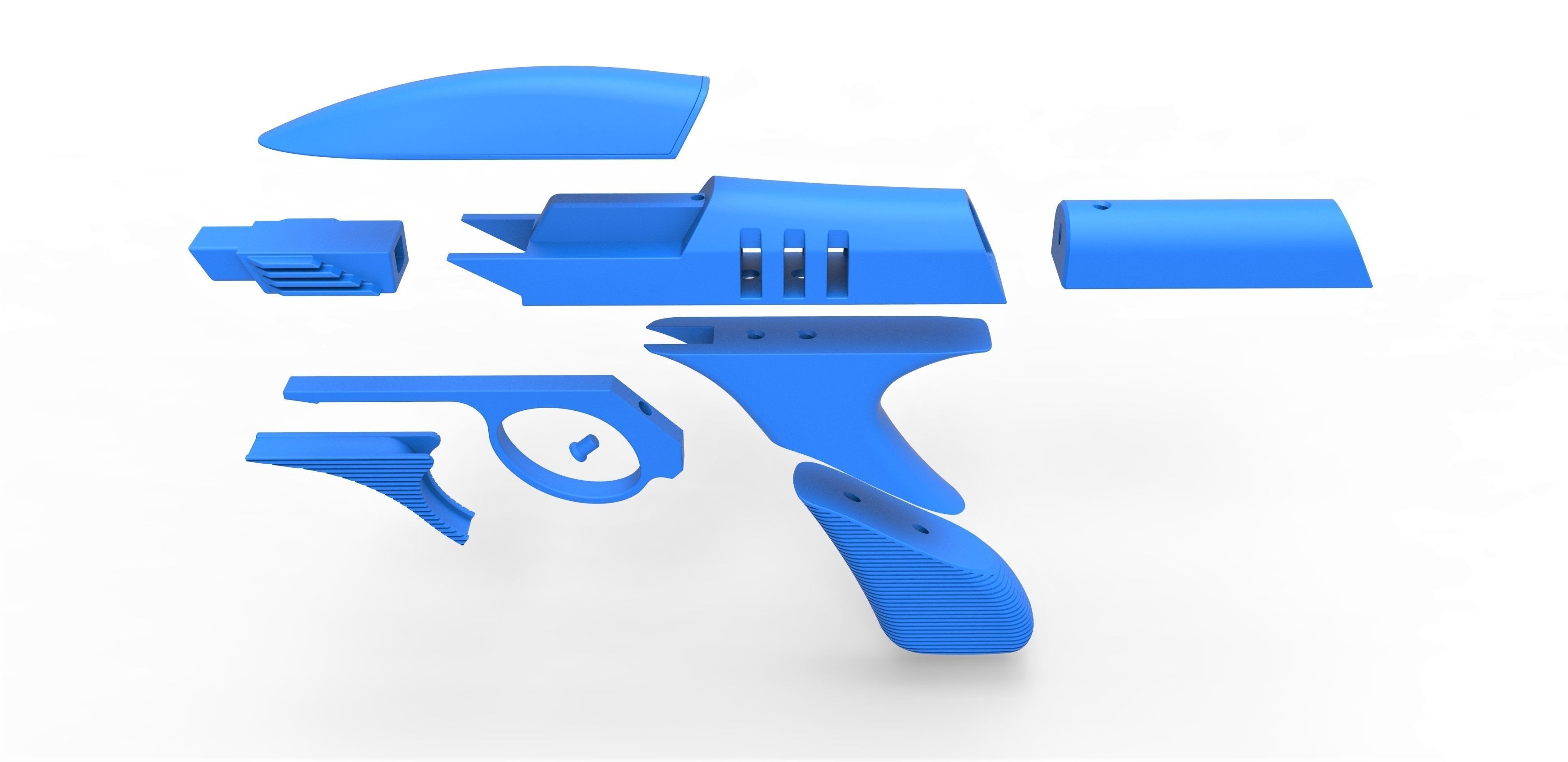 Dark Timeline Phaser pistol from Picard TV series Season 2 3D print model_31