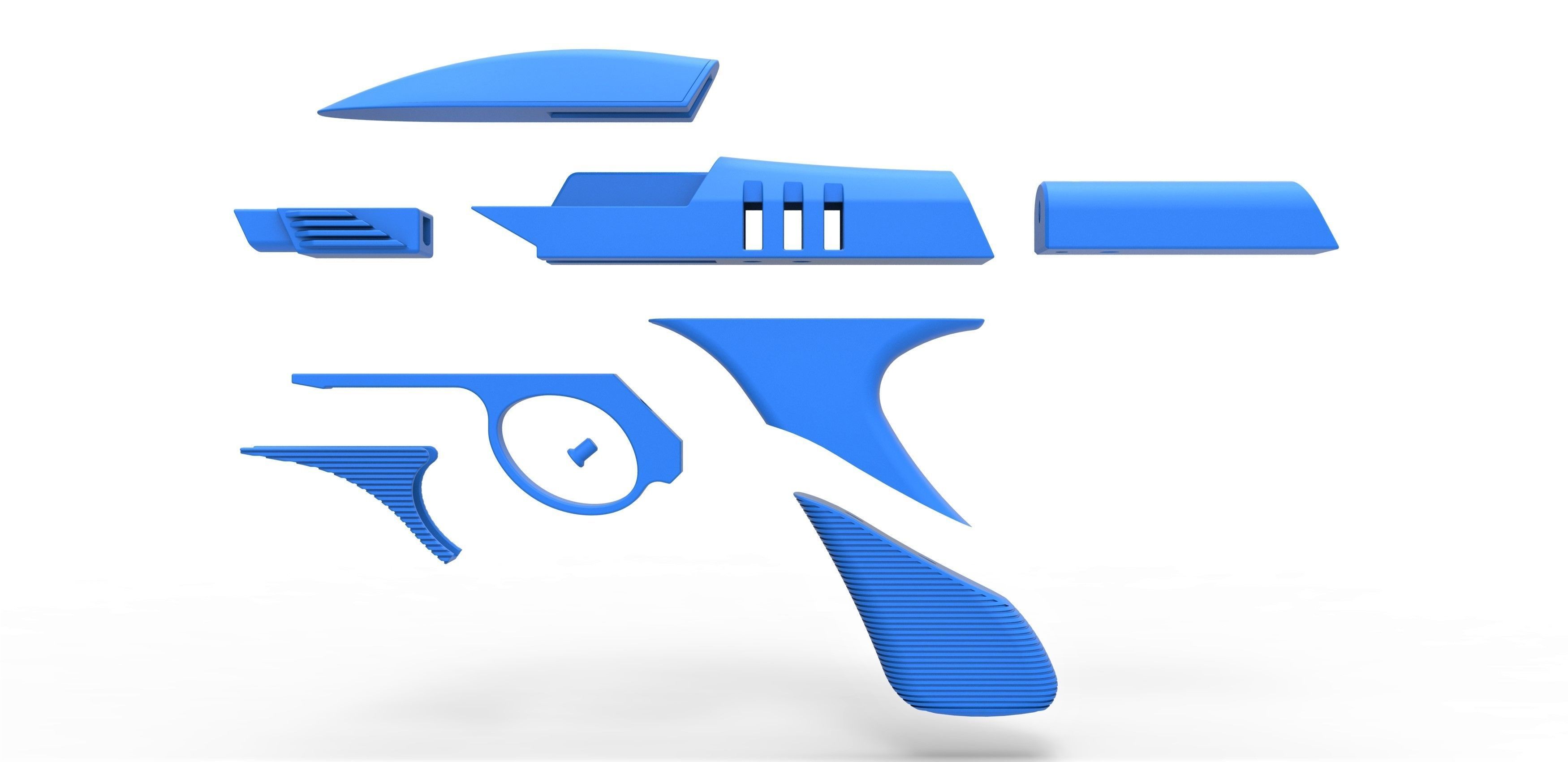 Dark Timeline Phaser pistol from Picard TV series Season 2 3D print model_30