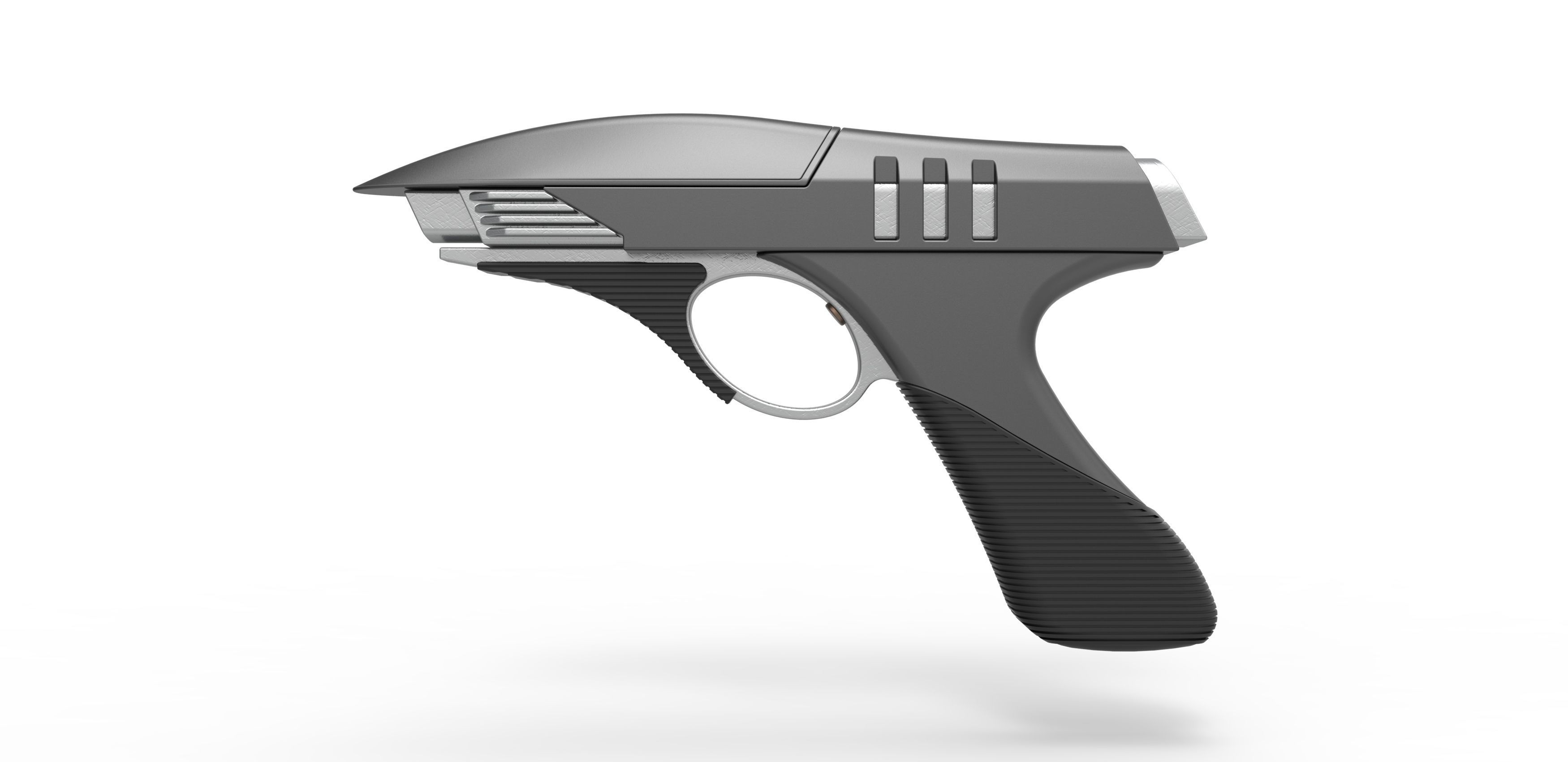 Dark Timeline Phaser pistol from Picard TV series Season 2 3D print model_8