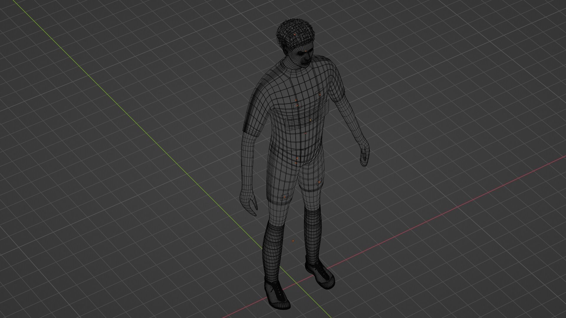 Soccer Player - Psg Low-poly 3D model_9